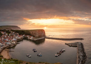 Sunset At Staithes