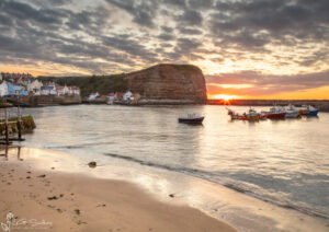 Sunset From Staithes Beach