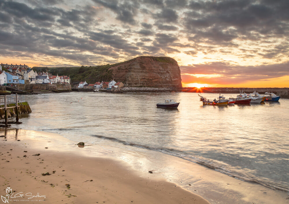 Sunset From Staithes Beach 1 Sunset From Staithes Beach