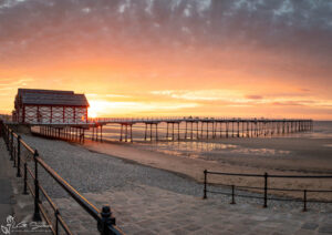 Sunset On Saltburn Beach
