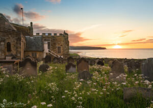 Sunset Over The Church Of St Mary Whitby