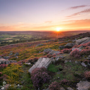 Sunset Over Danby Village Photo Slate