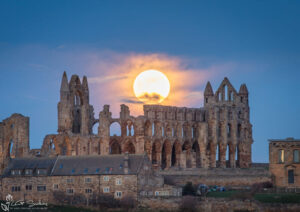Super Moon On Whitby Abbey