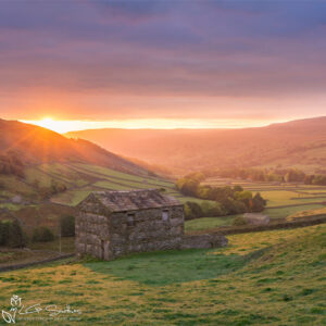 Swaledale Sunrise Photo Slate