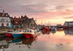 The Angel Hotel and Whitby Harbour