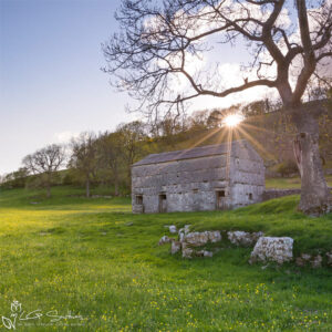 The Barn In A Field Of Buttercups Photo Slate