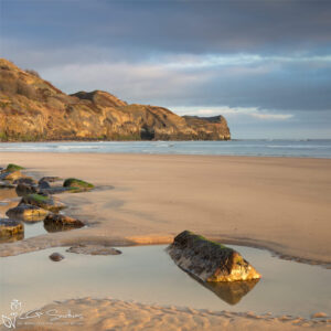 The Croc's Head Sandsend Beach Photo Slate