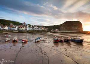 The Fleet In Staithes Harbour