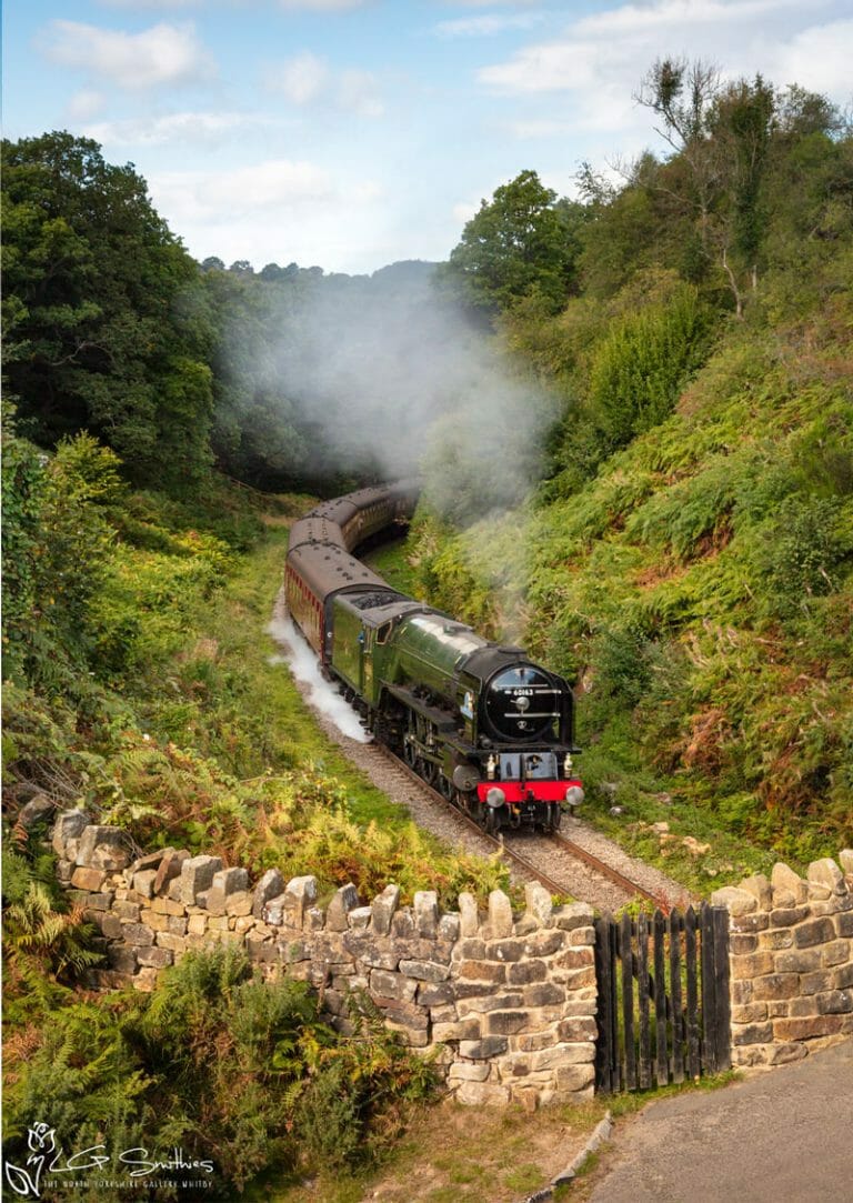 The Tornado Steam Train At Beckhole On The North York Moors Railway