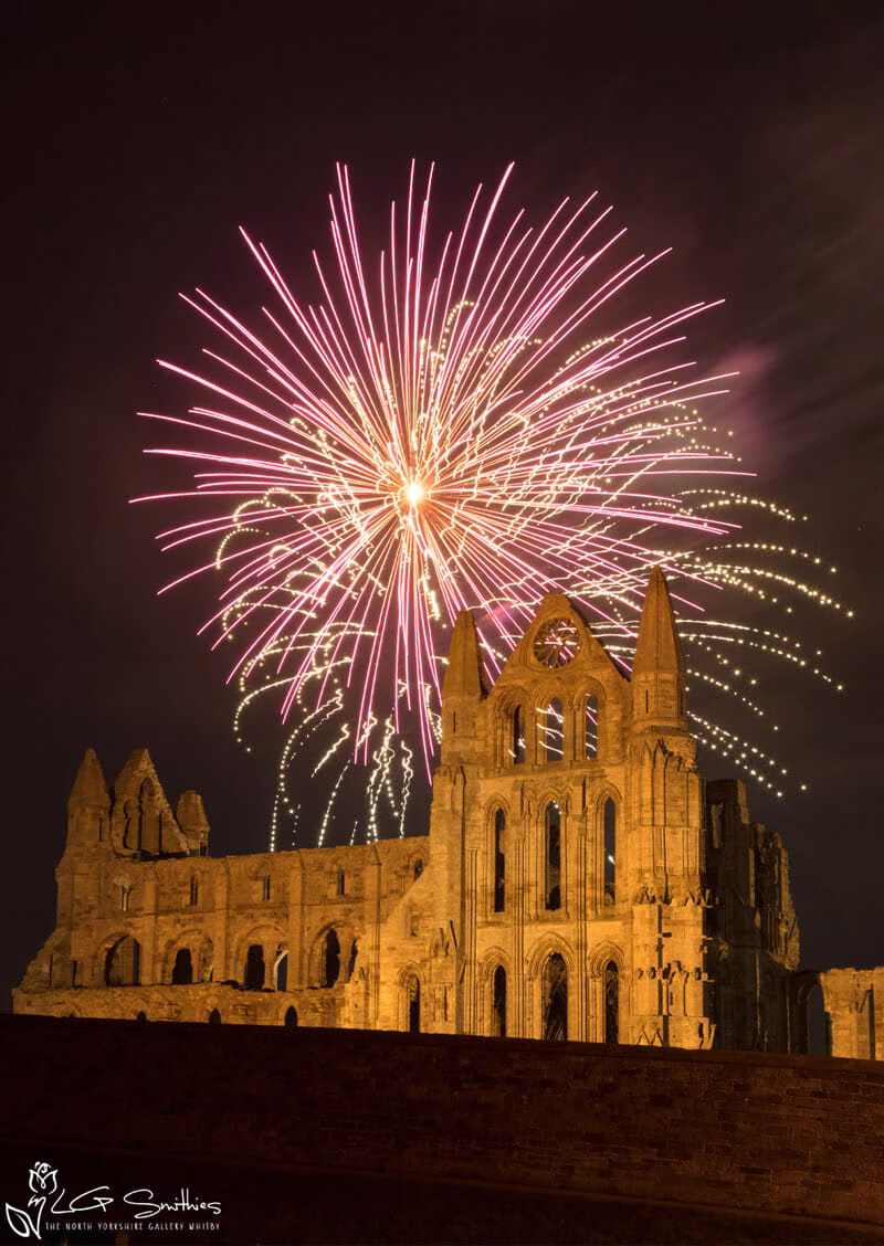 Whitby Abbey Christmas Market Fireworks 2018