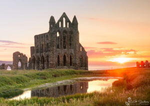 Whitby Abbey Summer Sunset