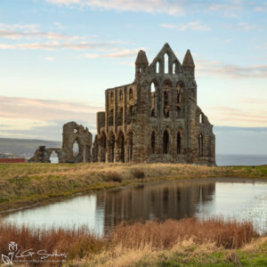 Whitby Abbey Winters Afternoon Photo Slate