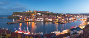 Whitby At Night Panoramic