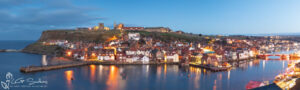 Whitby At Night Slim Panoramic