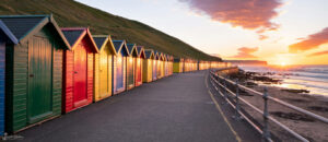 Whitby Beach Huts Panoramic