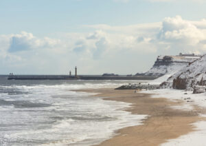 Whitby Beach In The Snow