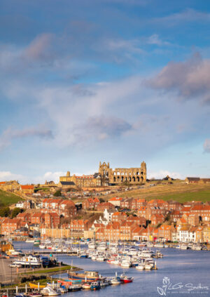 Whitby Harbour And Abbey