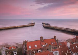 Whitby Harbour at Dusk