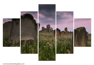 Whitby Headstones By The Abbey 5PCS Wall Art