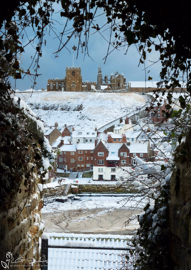 Whitby In The Snow From Khyber Pass Tunnel Whitby In The Snow From Khyber Pass Tunnel