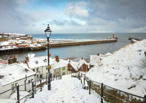 Whitby Steps In The Snow
