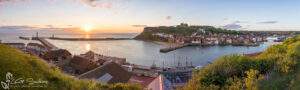 Whitby Summer Sunrise Slim Panoramic