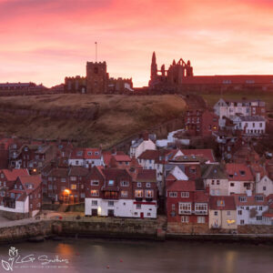 Whitby Sunrise Over The 199 Steps Photo Slate