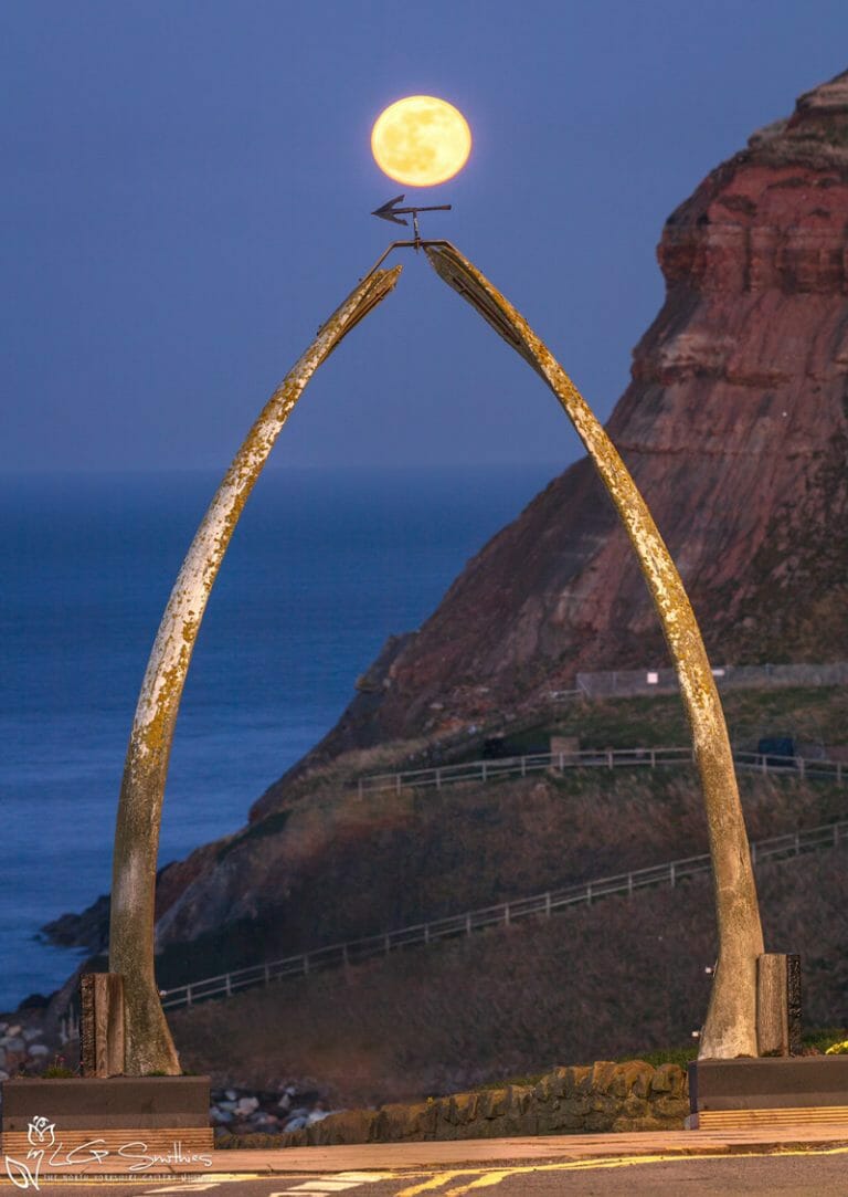Whitby Whalebones And A Moonrise