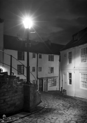 Whitby’s 199 Steps Church Lane And Henrietta St Black And White