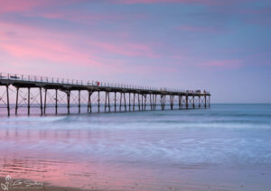 Winters Evening At Saltburn By The Sea