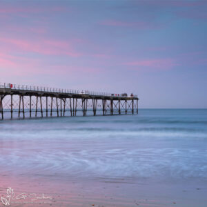 Winter Evening At Saltburn By The Sea Photo Slate