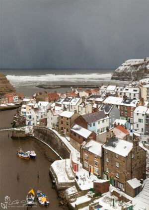 Winter Snow Over Staithes