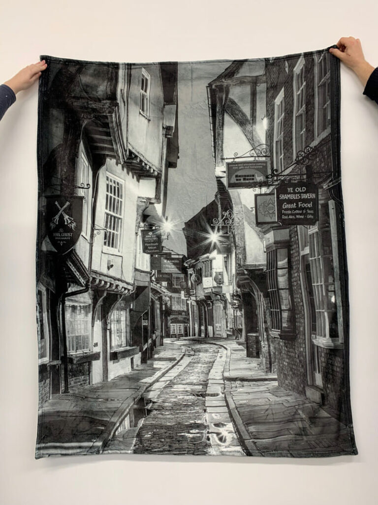 York Shambles Sherpa Blanket