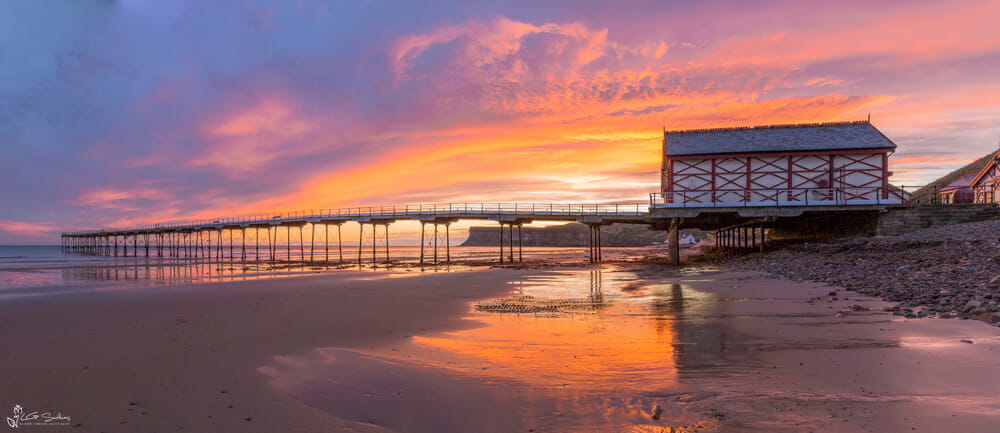 Saltburn At Dawn Panoramic 1 Saltburn At Dawn Panoramic