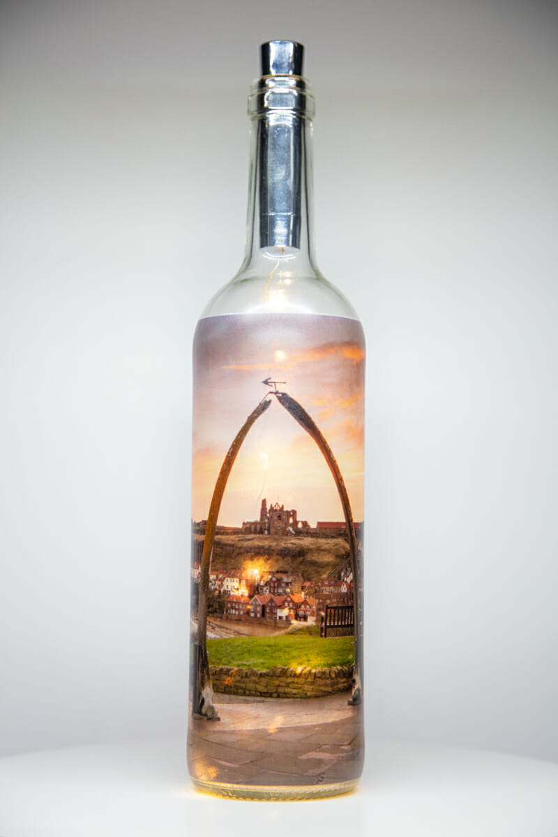 Whitby Whalebones Light Up Bottle