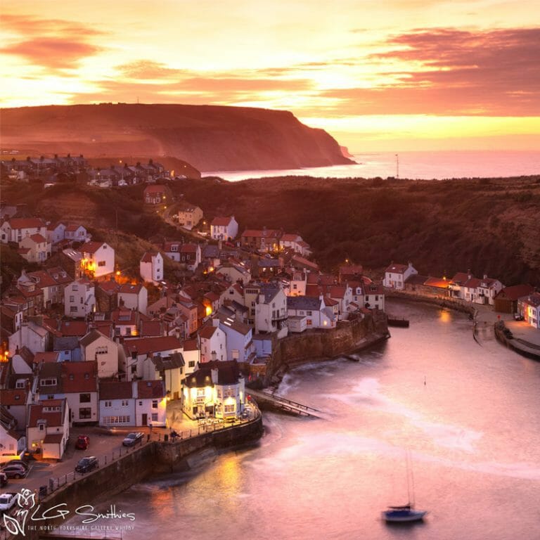 Staithes At Dusk 2019 Mini Foam Board Print