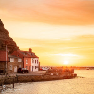 Staithes Lifeboat Shed At Sunrise Mini Foam Board Print