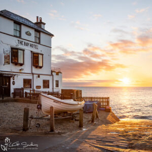 Sunrise From Robin Hood's Bay Mini Foam Board Print