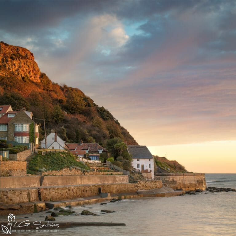 Thatched Cottage Runswick Bay Mini Foam Board Print