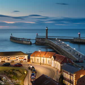 Whitby Piers From Khyber Pass Mini Foam Board Print