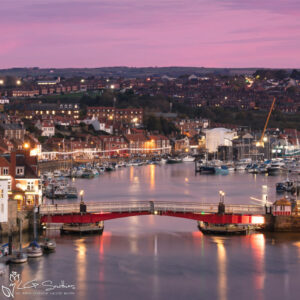 Whitby Swing Bridge Mini Foam Board Print