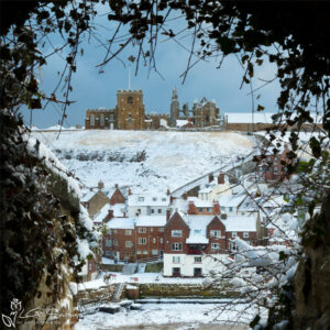 Whitby In The Snow from Khyber Pass Tunnel Mini Foam Board Print