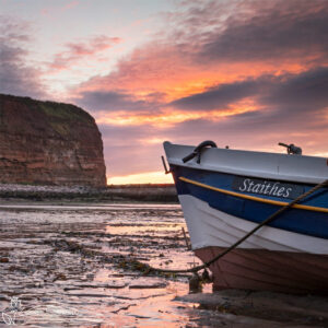 Yorkshire Cobble In Staithes Harbour Mini Foam Board Print