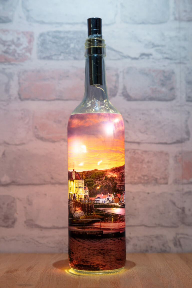 Incredible Sunset At Sunset Beach Light Up Bottle