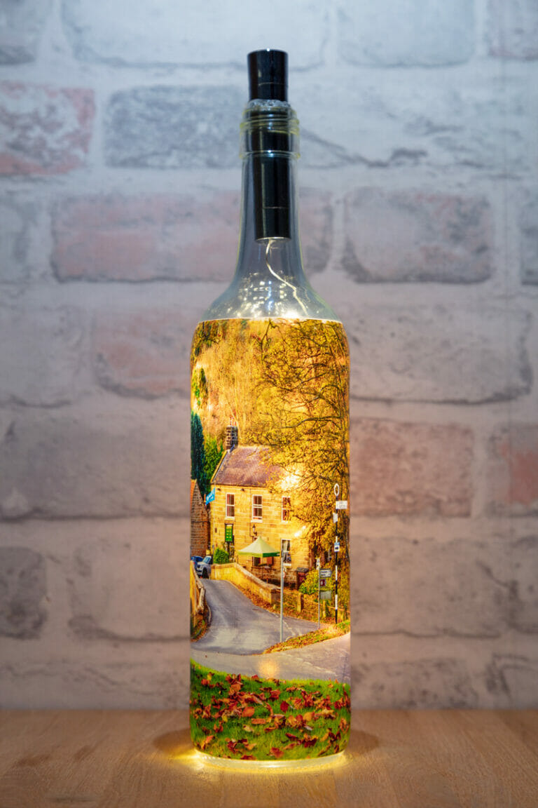 Lealholm In The Autumn Light Up Bottle