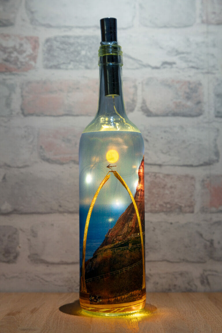 Whitby Whalebones And A Moonrise Light Up Bottle