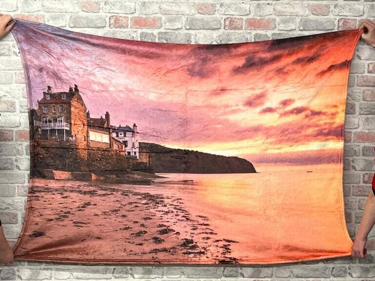 Robin Hoods Bay Sherpa Blanket