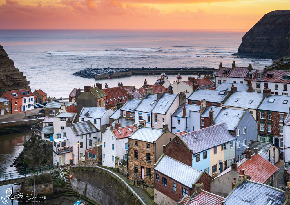 Decembers image for the Staithes 2027 Calendar