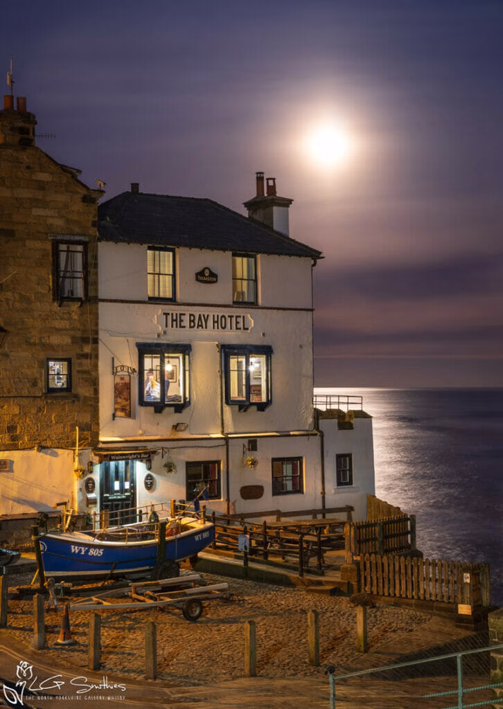 Robin Hood's Bay at Night Photos