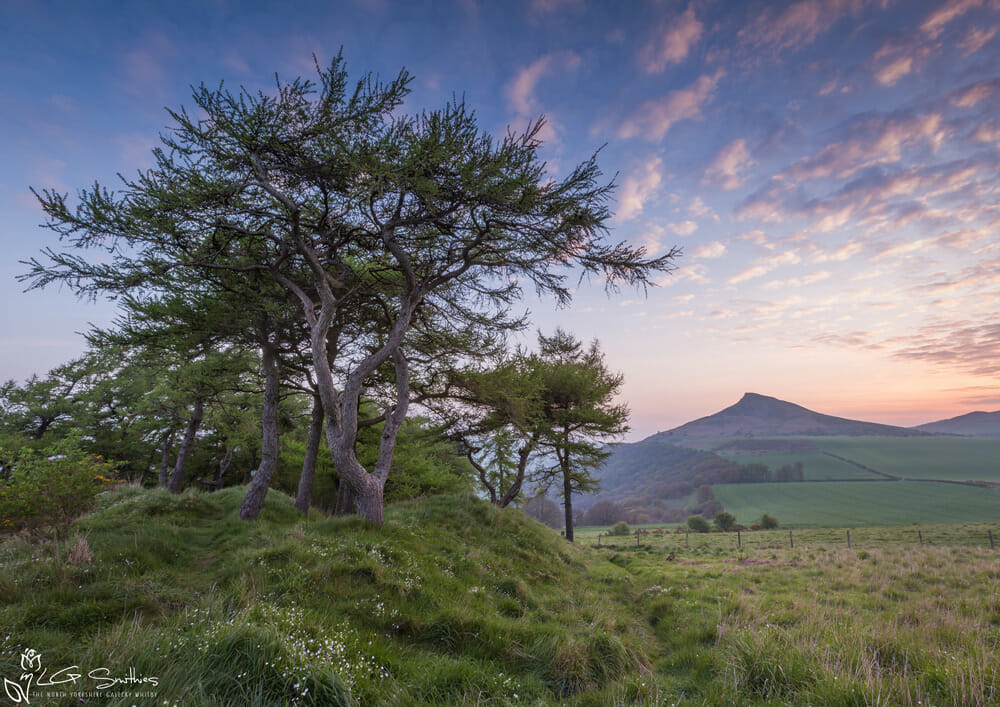 Sunrise-Over-Roseberry-Topping copy Sunrise over Roseberry Topping from Cliff Ridge Hill photo print